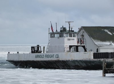 I see the AIS marker for Corsair at St. Ignace, so it was nice to finally see the vessel.