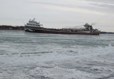 Had to be a relief to be out of the ice jam down river.
