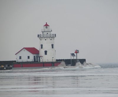 Harbor Beach pier light.
