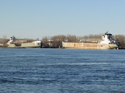 No longer side-by-side, Manitowoc and Robert S. Pierson appear to be getting ready to start the 2019-20 shipping season.