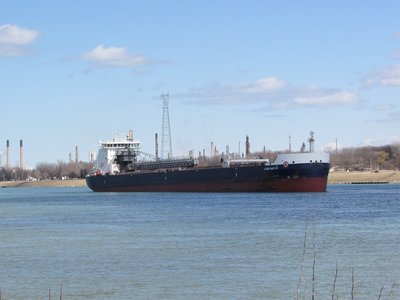 Algoma Niagara treated viewers to a "water ballet" as she maneuvered (pirouetted) from down-bound to up-bound in a matter of 5 minutes.