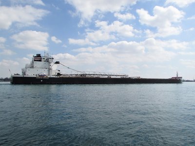 American Mariner moving down river to Conneaut.