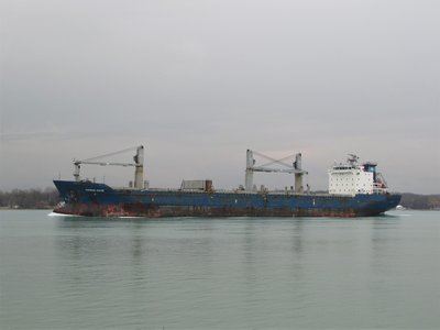 The saltie Hanse Gate (Thunder Bay) came through around supper time yesterday.