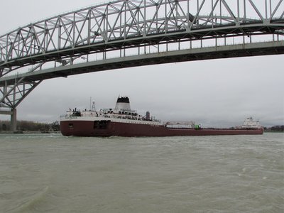 Under the Bluewater Bridges and on to Conneaut.