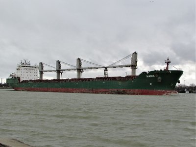Saltie Maria G (Colborne) and the next four vessels all passed my camera lens within seven minutes!
