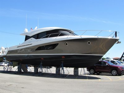 Discovered this -- words fail me -- apparently waiting for her owner(s) at the Desmond Marine facility, in Port Huron.