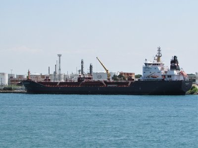 Tanker Algoscotia at the north Sarnia Fuel Dock.