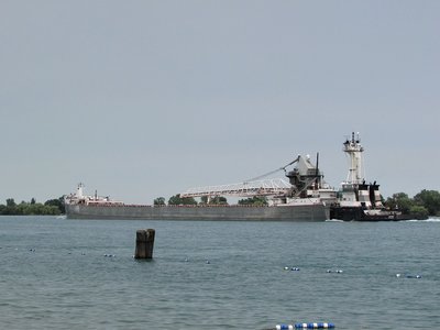 Tug Victory &amp; barge Maumee (Sault Ste. Marie) at Marine City.