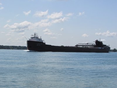 The Hon. James L. Oberstar (Marquette) up-bound at Stag Island just before noon.