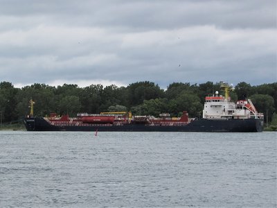 Algonova in the slip above the Sarnia Government Dock.