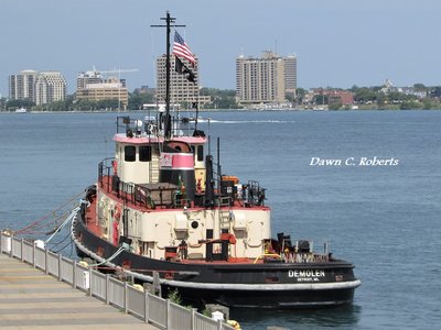 Demolen moored at the former Bean Dock.
