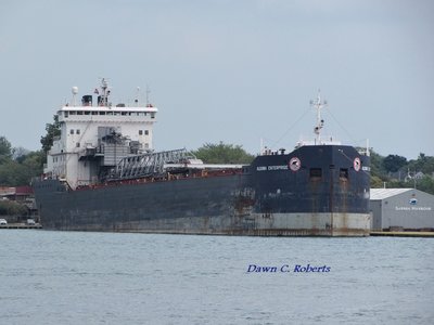 Algoma Enterprise at the Sarnia Harbor dock.