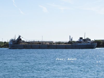 Cuyahoga meandering up the St. Clair River to Calcite.