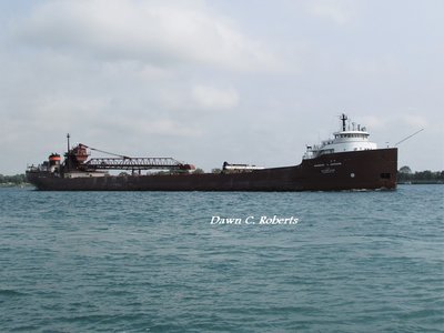 The stalwart Herbert C. Jackson (Cleveland) passing the Marysville boat launch.