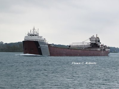 Arthur M. Anderson at Stag Island, but has no current destination posted.