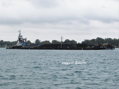 Tug Sharon M and barge Huron Spirit moving down-bound to Detroit.