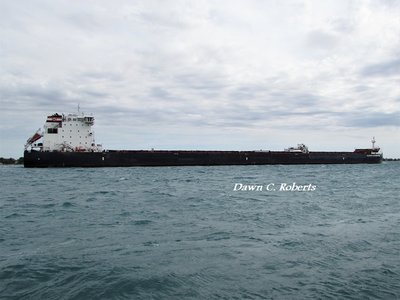 Algoma Harvester (Baie Como) on slightly choppy waters.