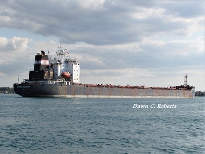 Algoma Discovery (Hamilton) passing the Marysville boat launch.
