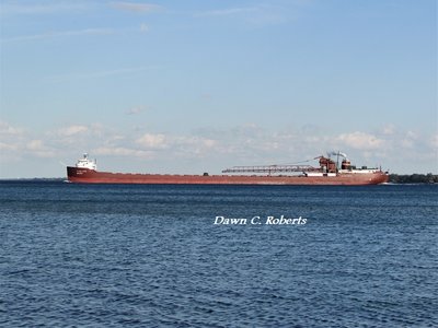 Honorable James L. Oberstar (Marquette) as seen from Lakeside Park, above the Bluewater Bridges. Got to hear the salute, too!