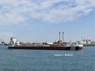 Great Republic (Detroit) in the middle of Sarnia's Chemical Valley.