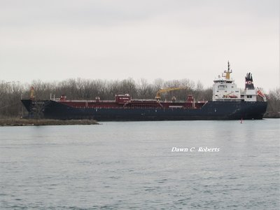 Tanker Algoscotia in the Sarnia slip.
