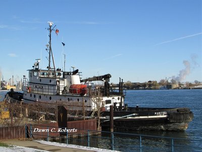 Hard working Tug Manitou taking a well-earned rest at her home dock, south of Port Huron.