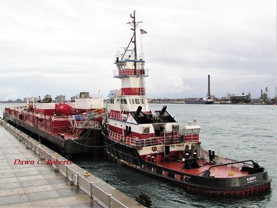 Tug Albert looking sharp, at the Bean Dock, south of Port Huron.
