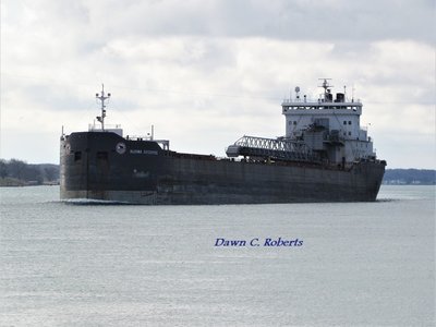 Algoma Enterprise (Goderich) coming out of the big curve above Marysville.