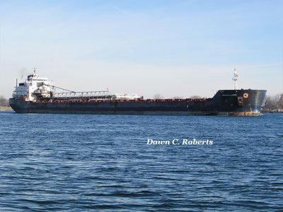 Radcliffe R. Latimer (Port Cartier) passing the Junction Buoy at lunchtime.