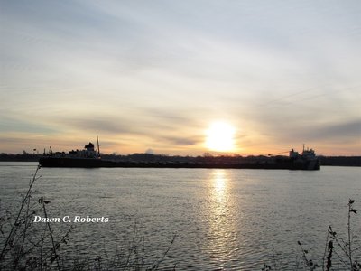 John G. Munson (Toledo) begins the day shortly after sunrise.