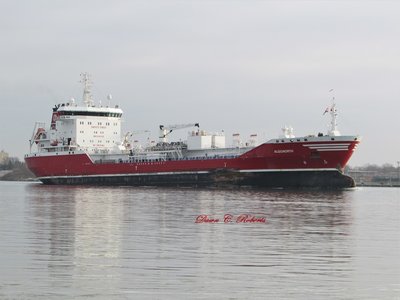 Gorgeous Algonorth (Nanticoke) surprised me as I approached the Bean Dock, but I was able to snap this photo from the river level.