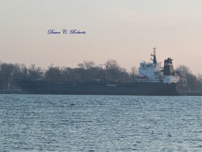 Later, Algoma Hansa left the fuel dock and went to the Sarnia Anchorage.