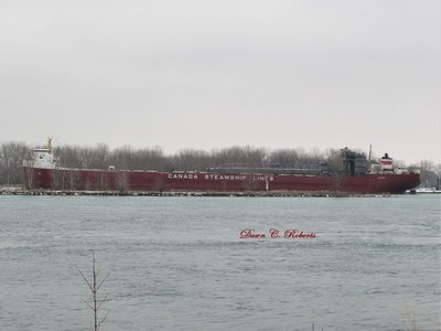 After extending her seasonal runs down Lake Michigan, Frontenac arrived last week for a well-earned layup.