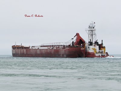 Laura L. VanEnkevort heads onto Lake Huron.