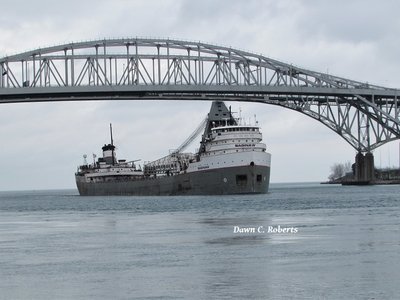 Saginaw (Toledo) entering the St. Clair River.
