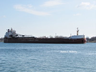 CSL Laurentien (Nanticoke) leaves Chemical Valley behind.