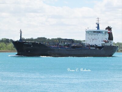 Tanker Algoma Hansa returning to Sarnia.