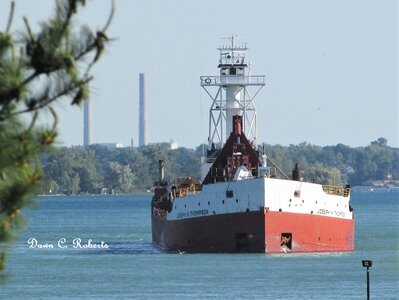Approaching the dock.