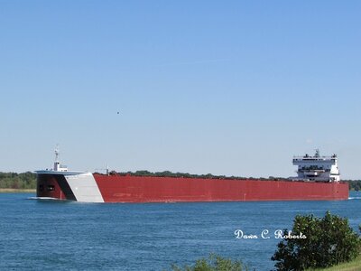 Edgar B. Speer (Two Harbors) draws attention from pleasure craft along the way.
