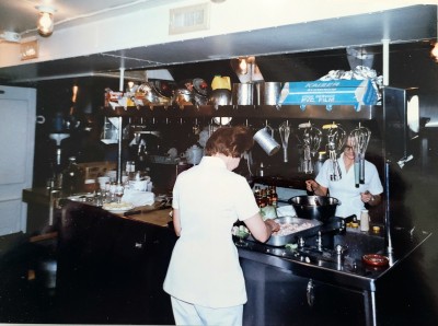Porter and 2nd cook preparing appetizers