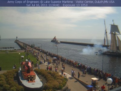 this one appears to have fired its cannons coming into the harbor...wish I had gotten better shot.