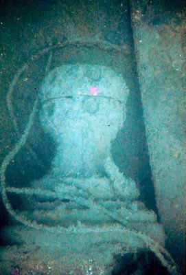 Capstan found in 88 ft of water.