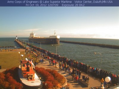 The Mariner coming into Duluth.