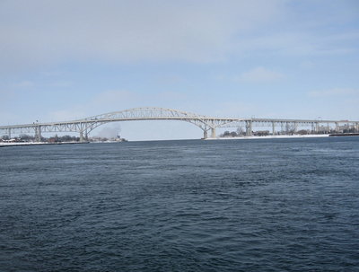 Amazing how much open water there was on either side.