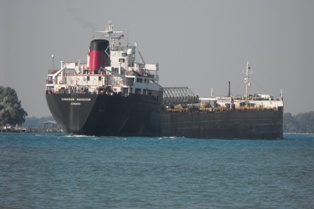 Canadian Navigator up bound on the Lake St. Clair 4th of July weekend 2010