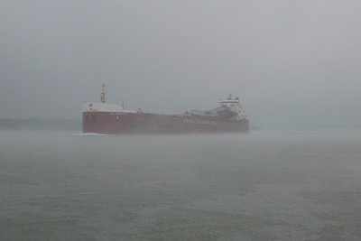 In ballast for Duluth. We were both getting a power wash from Mother Nature!