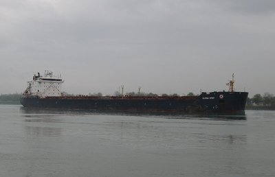 Loaded with grain for Three Rivers