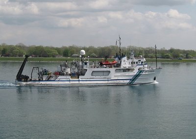 Scientific research vessel downbound to Detroit