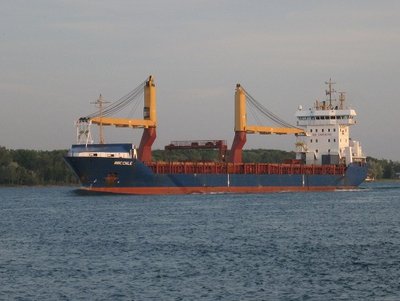 Expected at Duluth on June 10th. to discharge wind turbine parts and then load grain