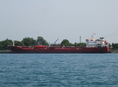 At the fuel dock